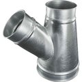 Us Duct US Duct Clamp Together Standard Branch, 45 ° 6-6-4, 6" Diameter, 304 Stianless Steel, 18 Gauge RBL06R06R04R45.S18